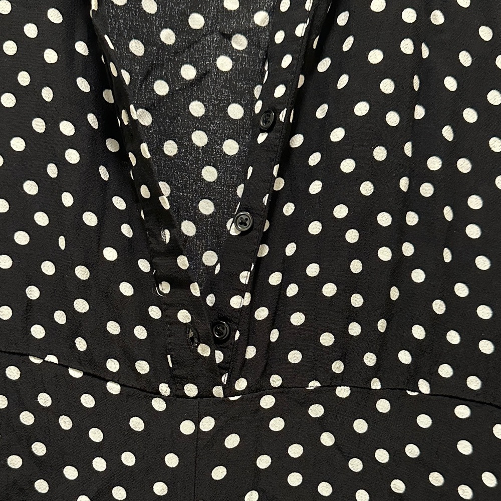 Zara Black and White Polka Dot Jumpsuit - Picture 3 of 6